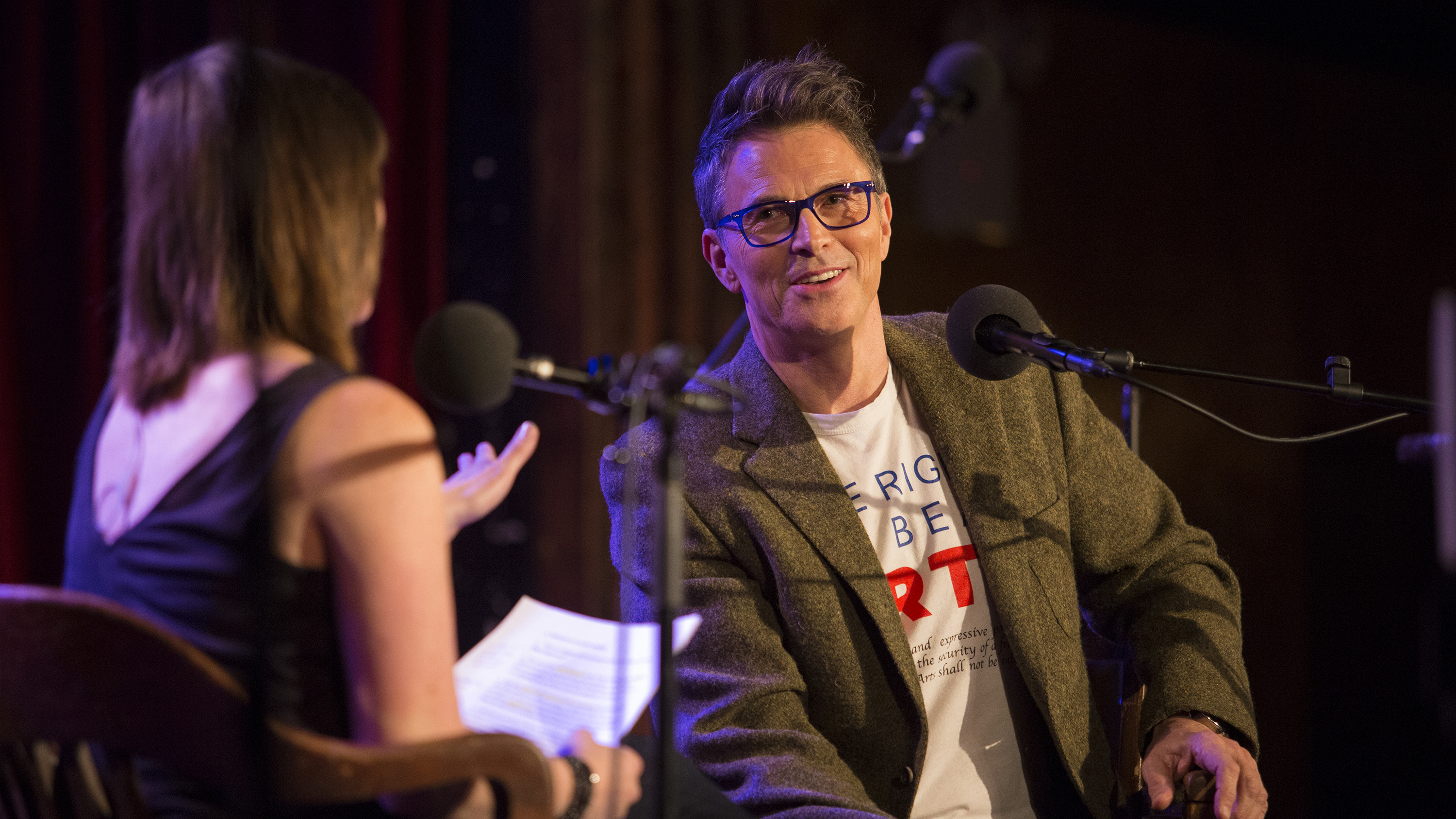 Tim Daly with Ophira Eisenberg on Ask Me Another. (NPR)