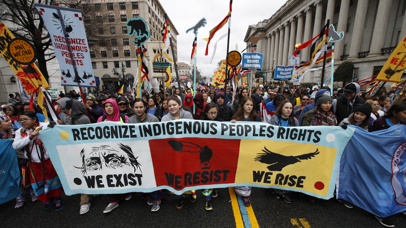 'He Needs To Listen To Us.' Protesters Call On Trump To Respect Native