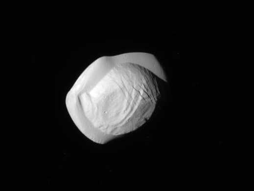 NASA Images Reveal Saturn's Moon Pan Has A Food-Like Appearance : The ...