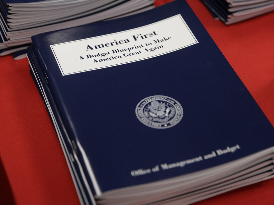 President Trump's "America First" budget blueprint was released on Thursday. (J. Scott Applewhite/AP)