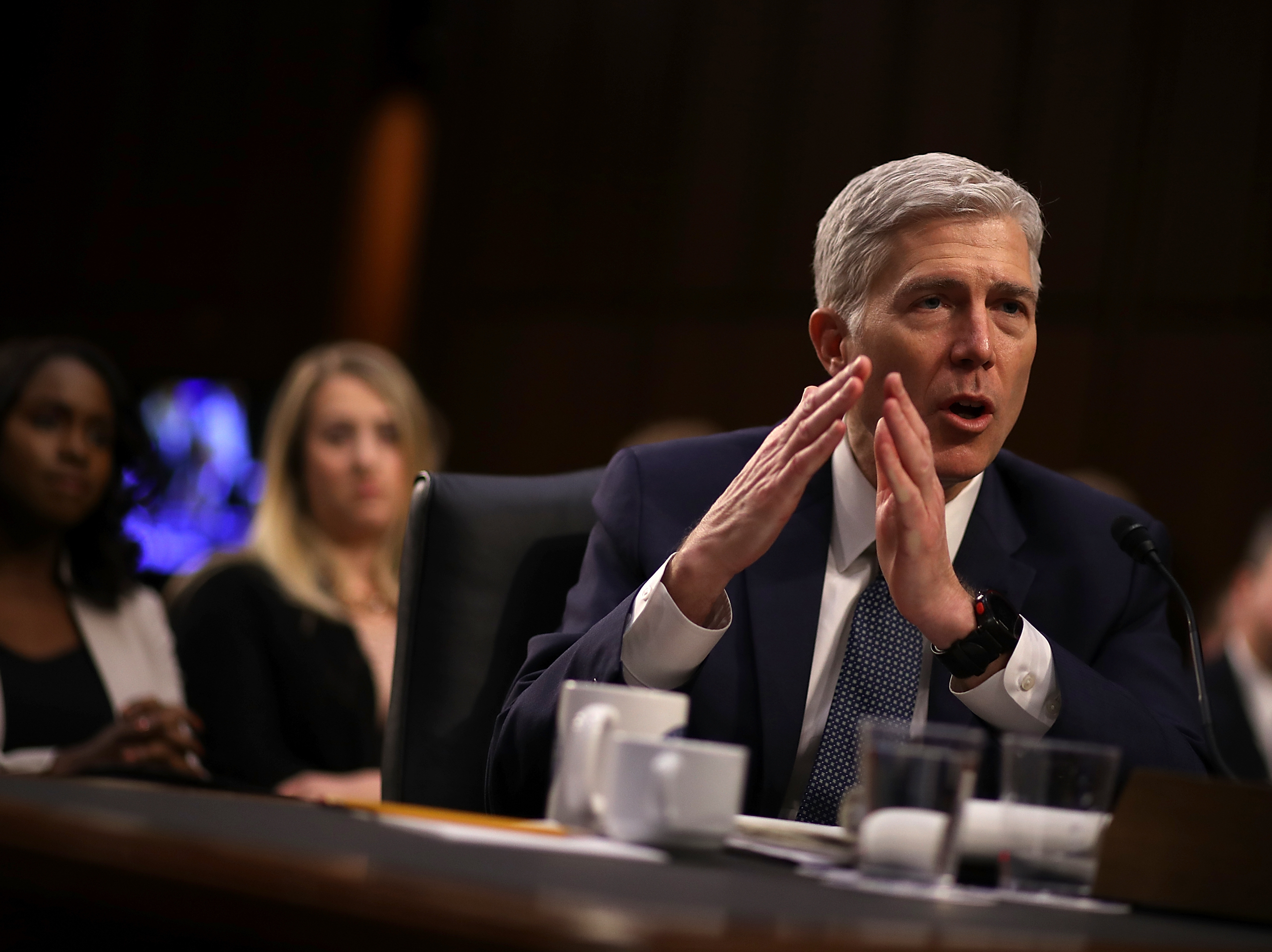 Judge Neil Gorsuch testifies on Capitol Hill on Wednesday before the Senate Judiciary Committee. (Getty Images)
