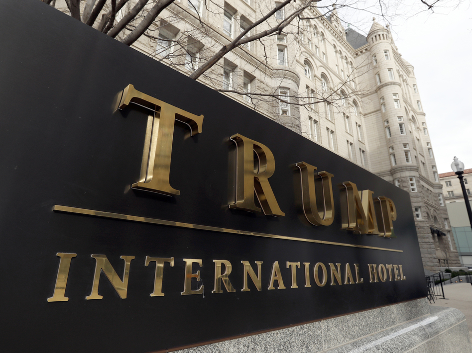 The General Services Administration says President Trump is legally entitled to hold a lease for a hotel in a federal government-owned building, regardless of what critics say. (Alex Brandon/AP)