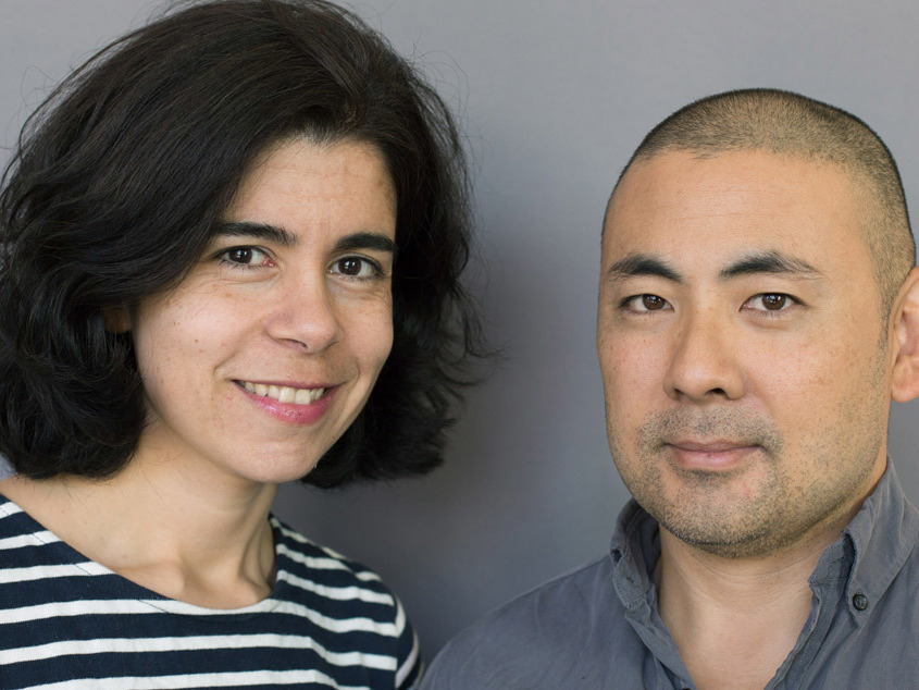 Joanne Nucho and her husband, Jeff Ono, at their StoryCorps interview.
StoryCorps