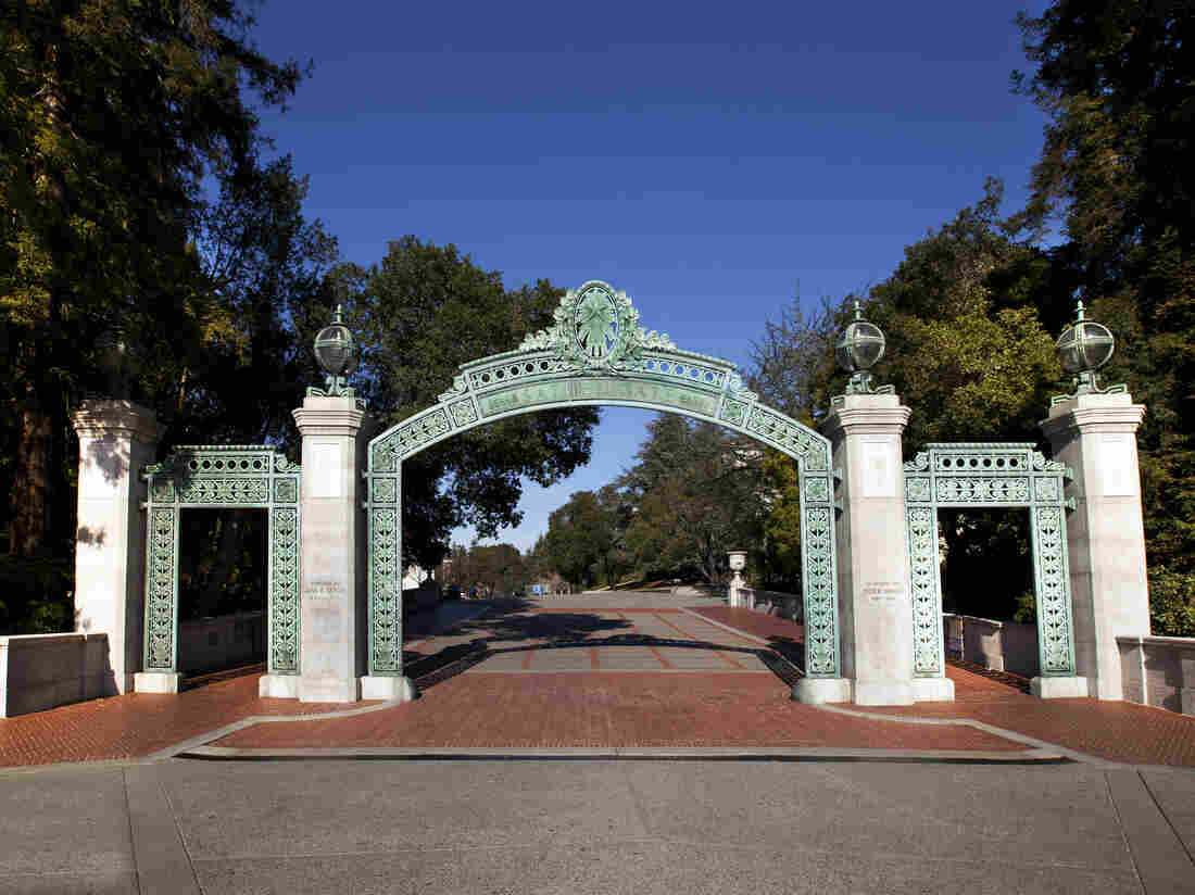 Sather Gate at the University of California, Berkeley.