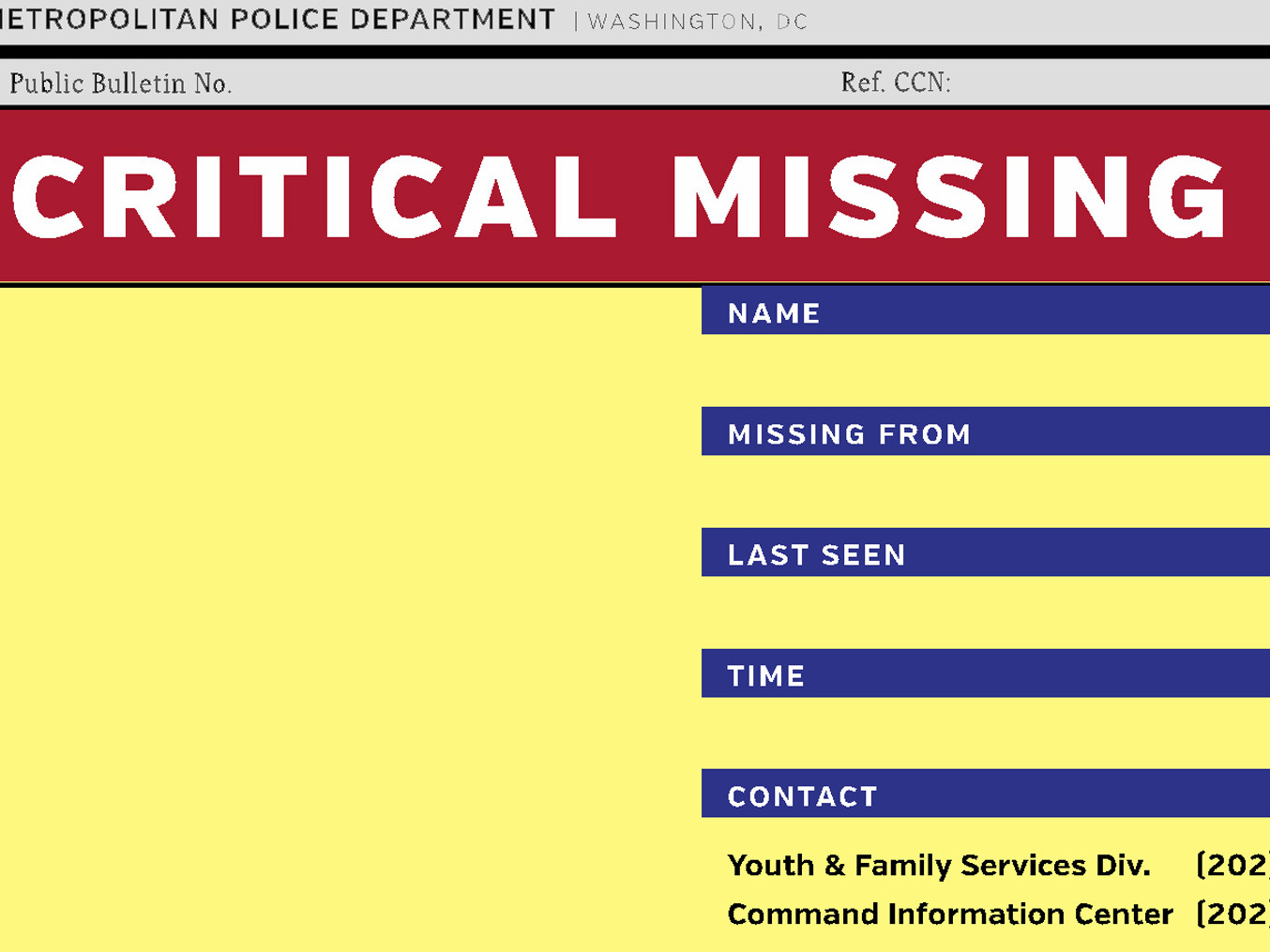 A viral image last week claimed 14 girls of color went missing in 24 hours in D.C. — though police say that's untrue. But the facts are startling, with very real consequences. (Metropolitan PD, Washington DC)