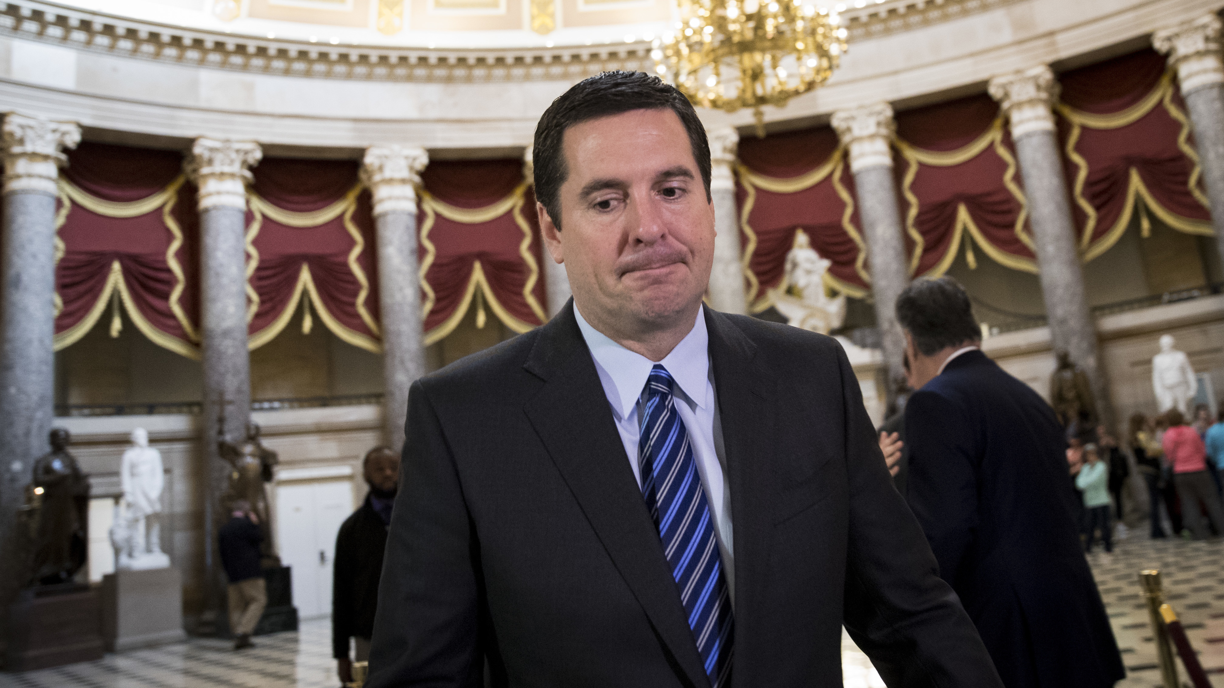 House Intelligence Committee chairman Rep. Devin Nunes, R-Calif., finds himself the center of attention after playing something of a dual role — Trump supporter and independent investigator. (Getty Images)