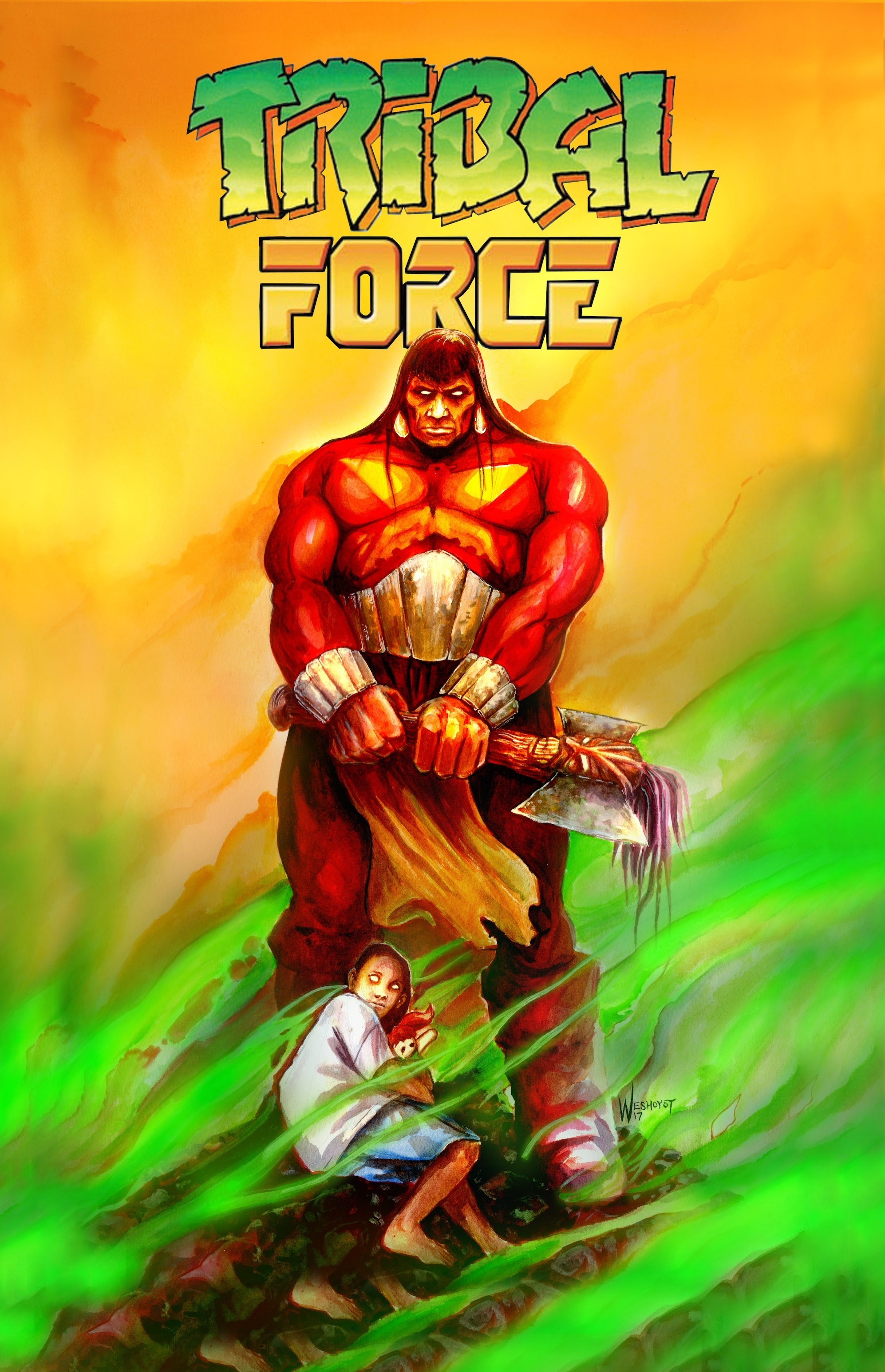 Jon Proudstar created <em>Tribal Force</em> in 1996 — now, it's being rebooted by Native Realities. (Native Realities)