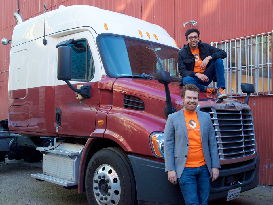 Starsky Robotics is retrofitting large trucks to make them driverless. The startup hopes that by the end of the year, it will be able to operate a truck without a person physically sitting in the vehicle. (Courtesy of Starsky Robotics)