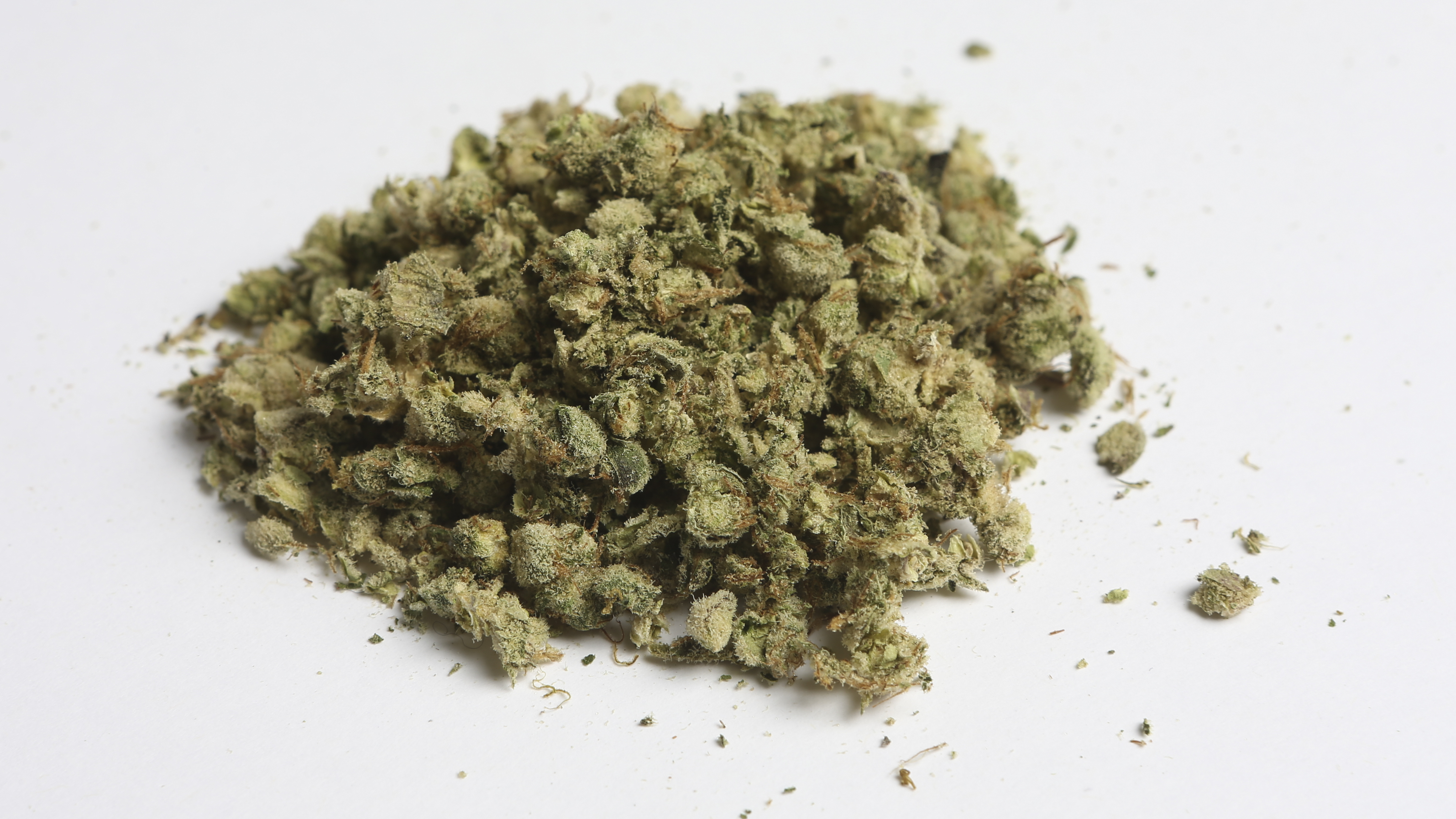 Courts in Kansas City, Mo., can impose a maximum fine of $25 for possession of up to 35 grams of marijuana, after voters embraced a ballot initiative Tuesday. Here, three grams of marijuana is displayed. (Oliver Contreras/For The Washington Post via Getty Images)