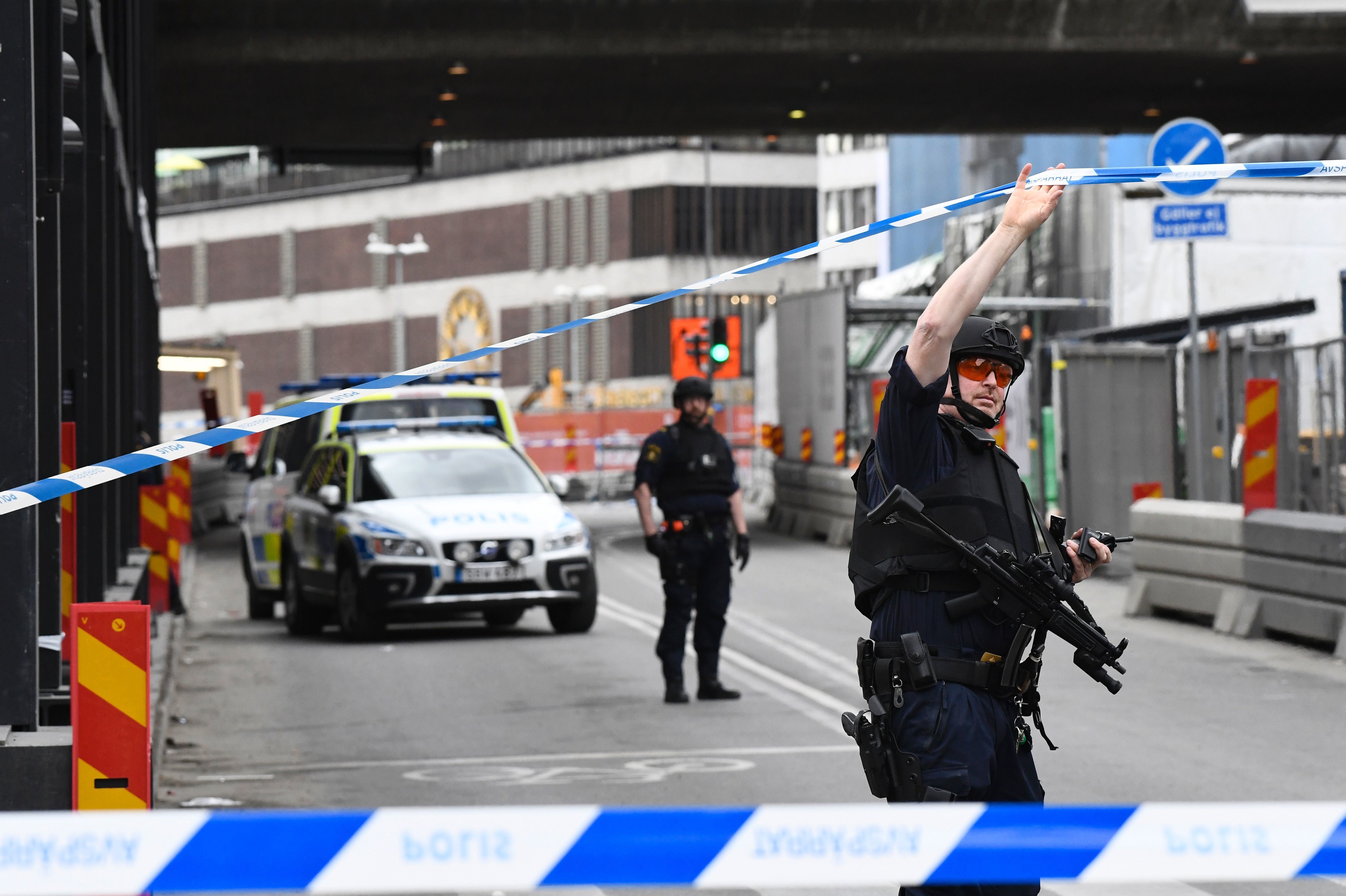 Sweden: 3 killed as truck crashes into store in Stockholm; shots fired Sweden: 3 killed as truck crashes into store in Stockholm; shots fired