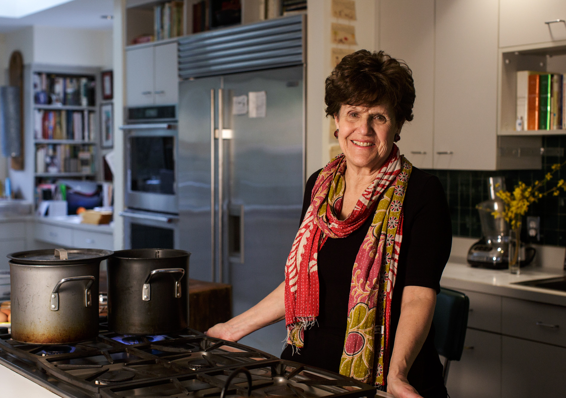 Joan Nathan, the author of 11 cookbooks, has sought out local Jewish food traditions as she's traveled the world. (Becky Harlan/NPR)