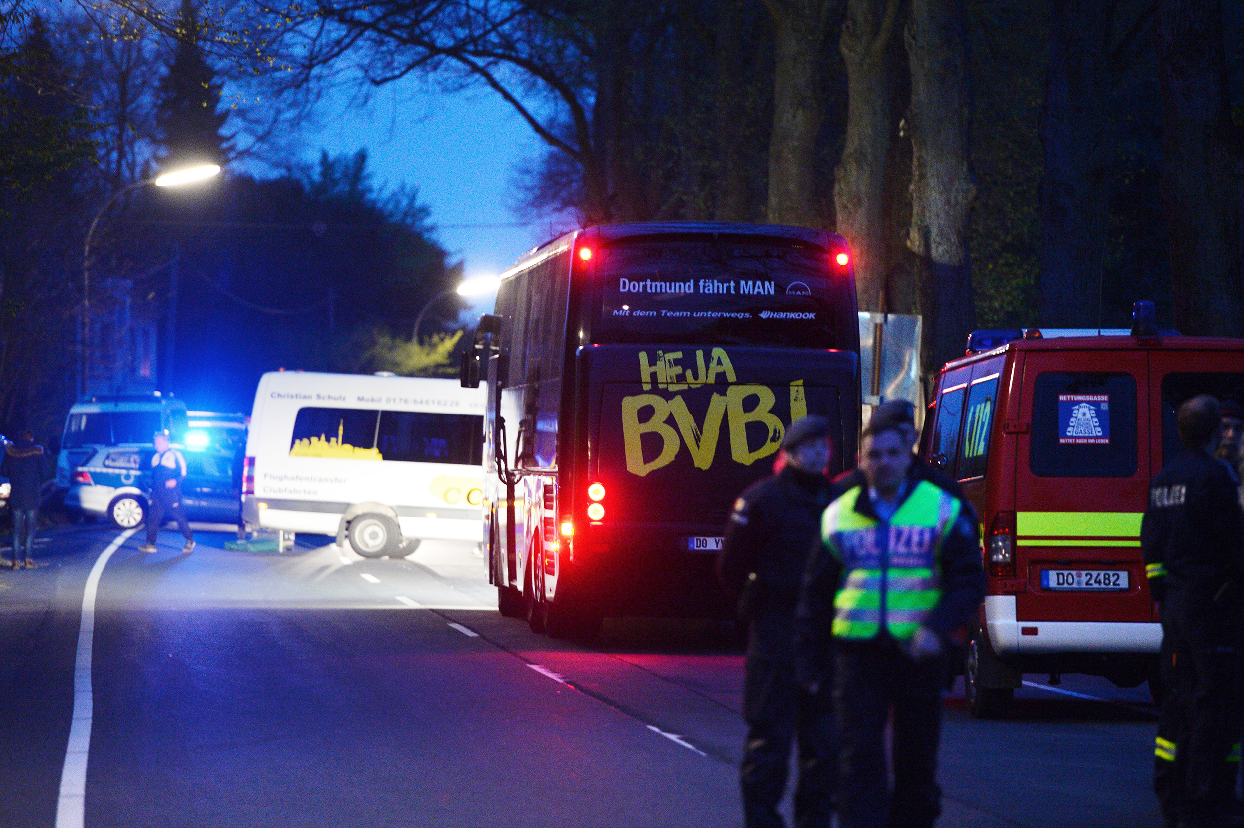 3 Blasts Go Off Near German Soccer Team Bus, Injuring Player WBUR News