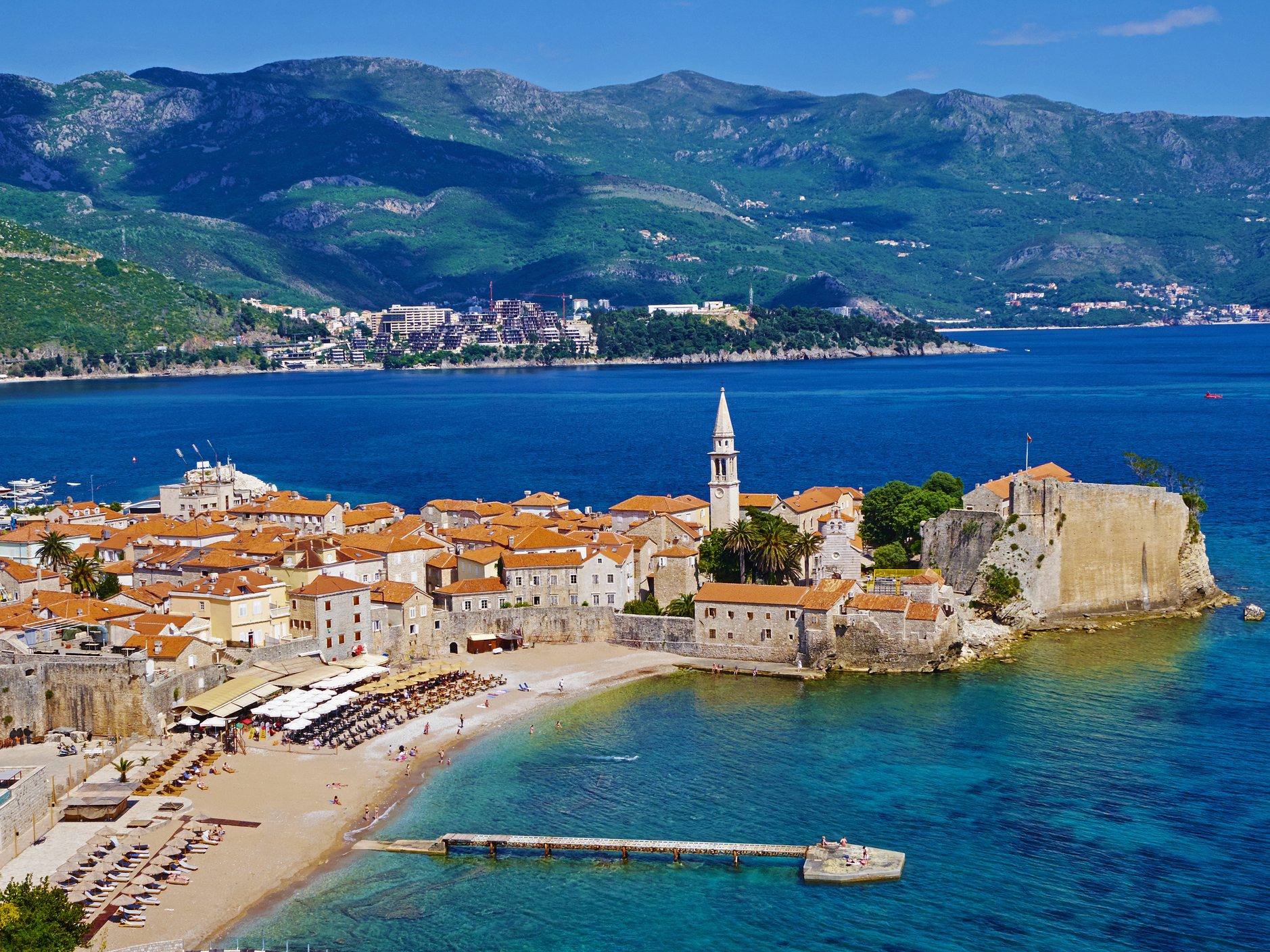 The old town area of Budva, a seaside town in Montenegro. (Getty Images)