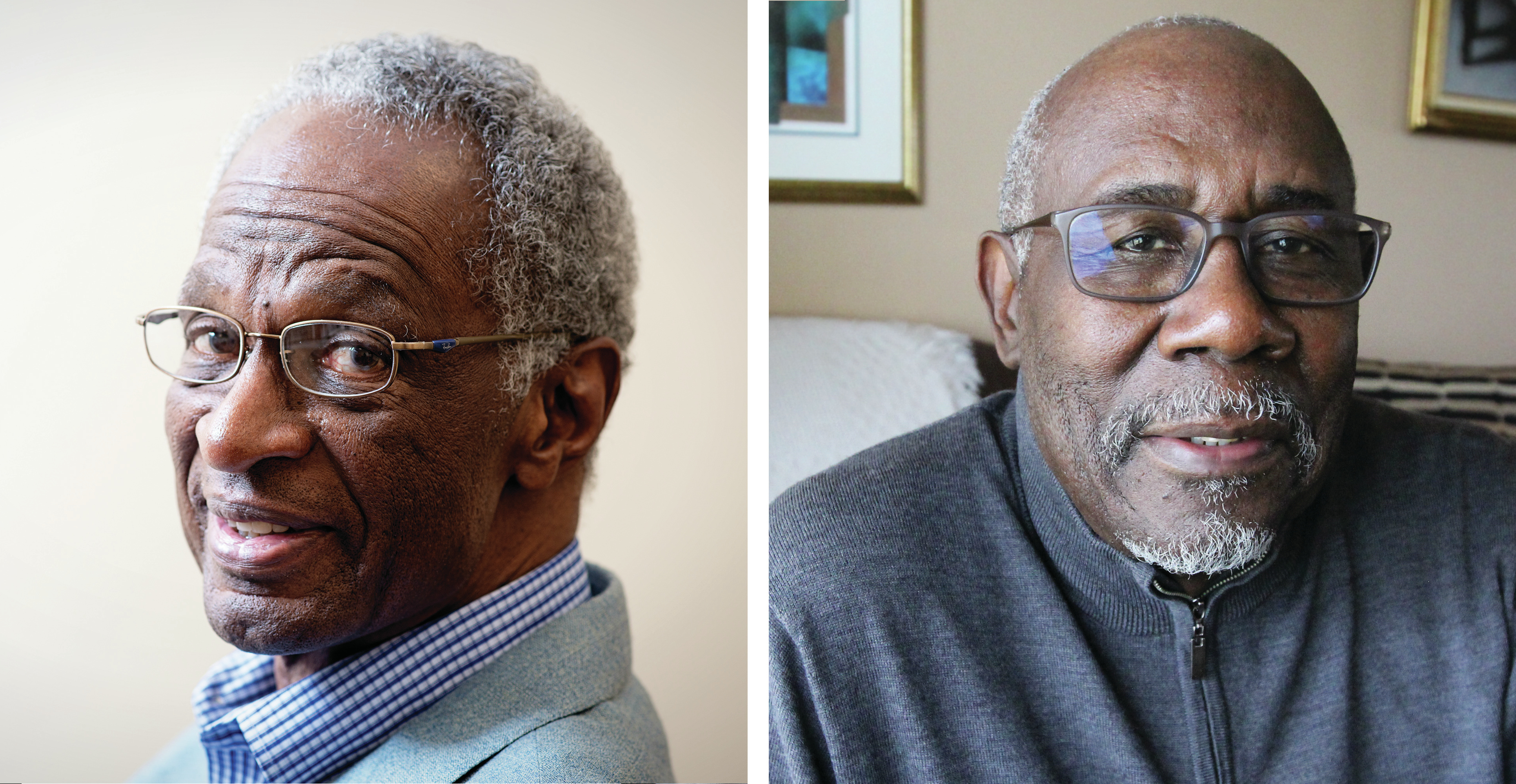 Howard Fuller (left) is one of the architects of the voucher program in Milwaukee; Wendell Harris led early opposition to vouchers. (Getty/NPR)
