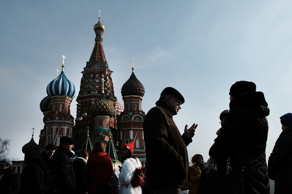 People walk through Moscow's Red Square in March. Both the House and Senate intelligence committees are investigating Russian interference in last year's presidential election. (Spencer Platt/Getty Images)
