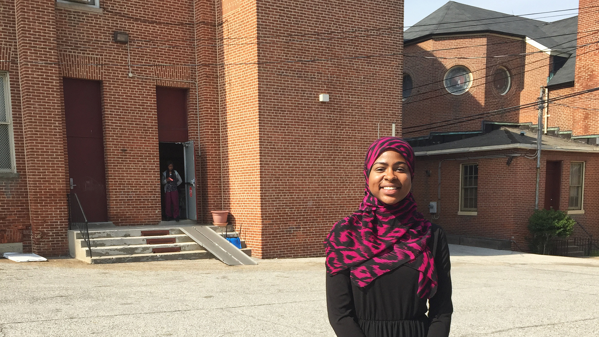 Samirah Franklin, 19, is lead organizer of the Baltimore Youth Organizing Project. She lives in West Baltimore, near where the violence and looting broke out after Freddie Gray's funeral two years ago. (NPR)