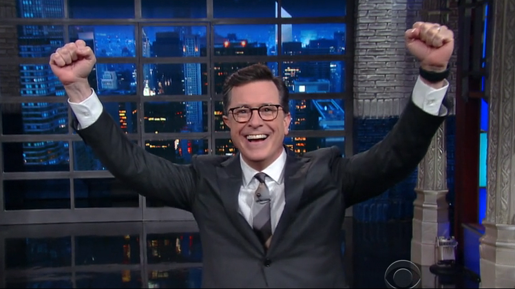 Colbert addresses #FireColbert campaign, but doesn't apologize