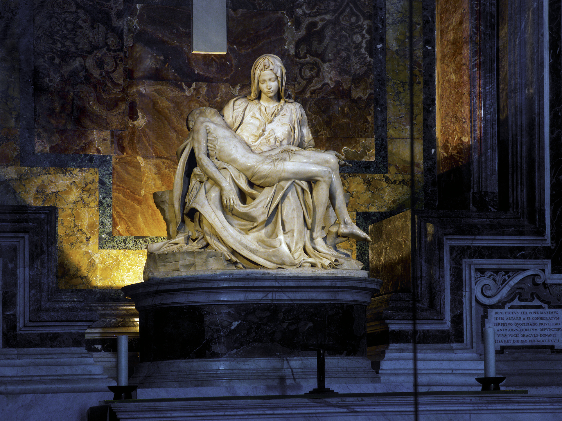 Michelangelo's Pieta in St. Peter's Basilica, Vatican City. (Getty Images)