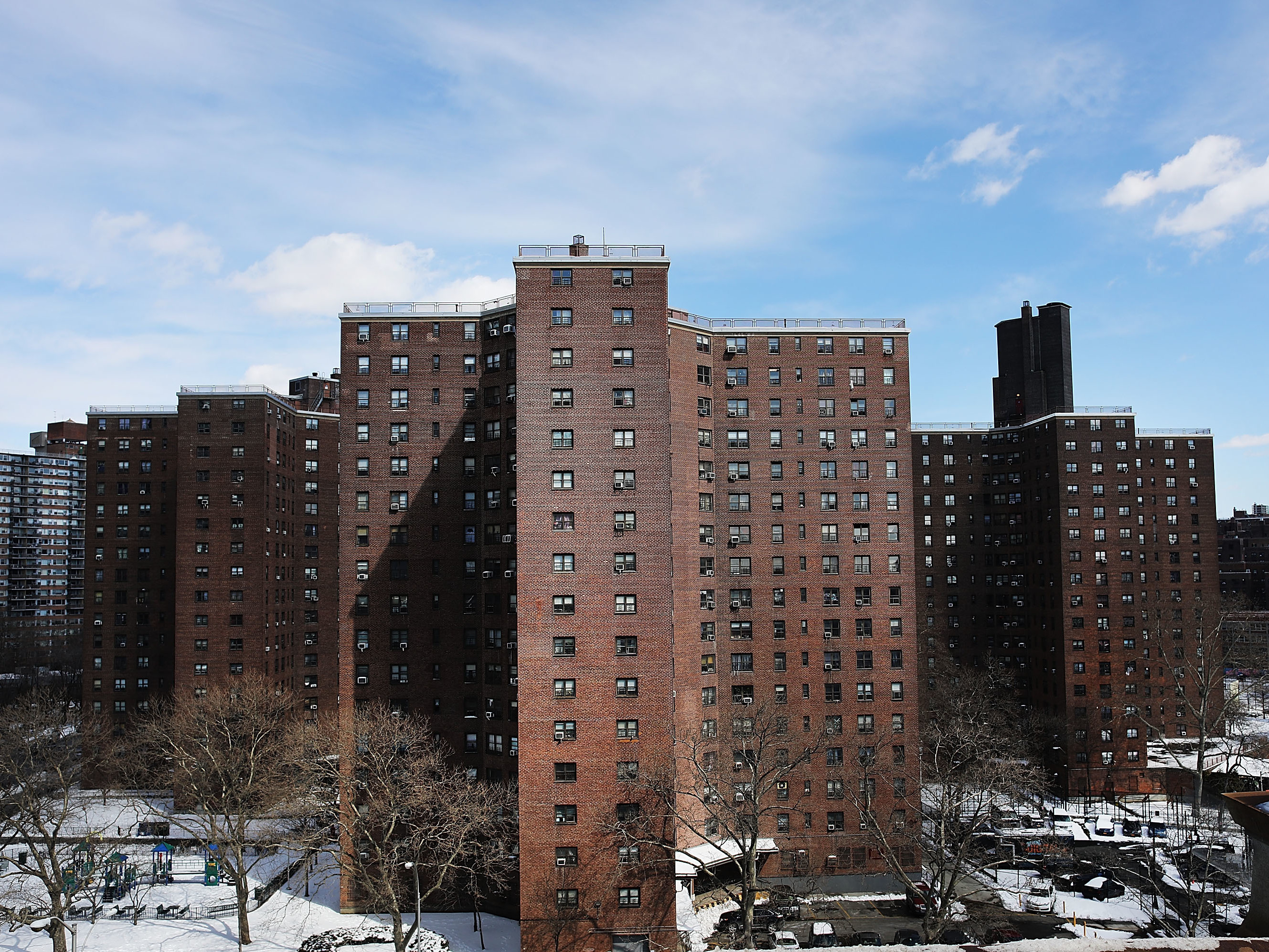 Public housing in lower Manhattan in New York City. (Getty Images)