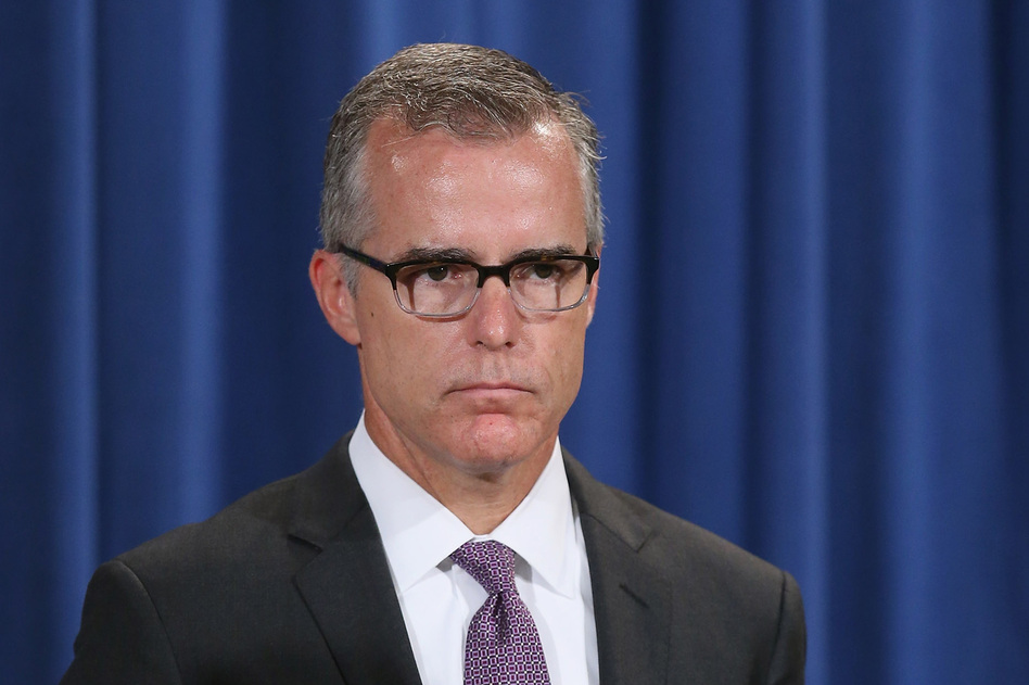 Acting FBI Director Andrew McCabe will be sitting in James Comey's chair for the Senate Intelligence Committee's hearing on Thursday. (Chip Somodevilla/Getty Images)