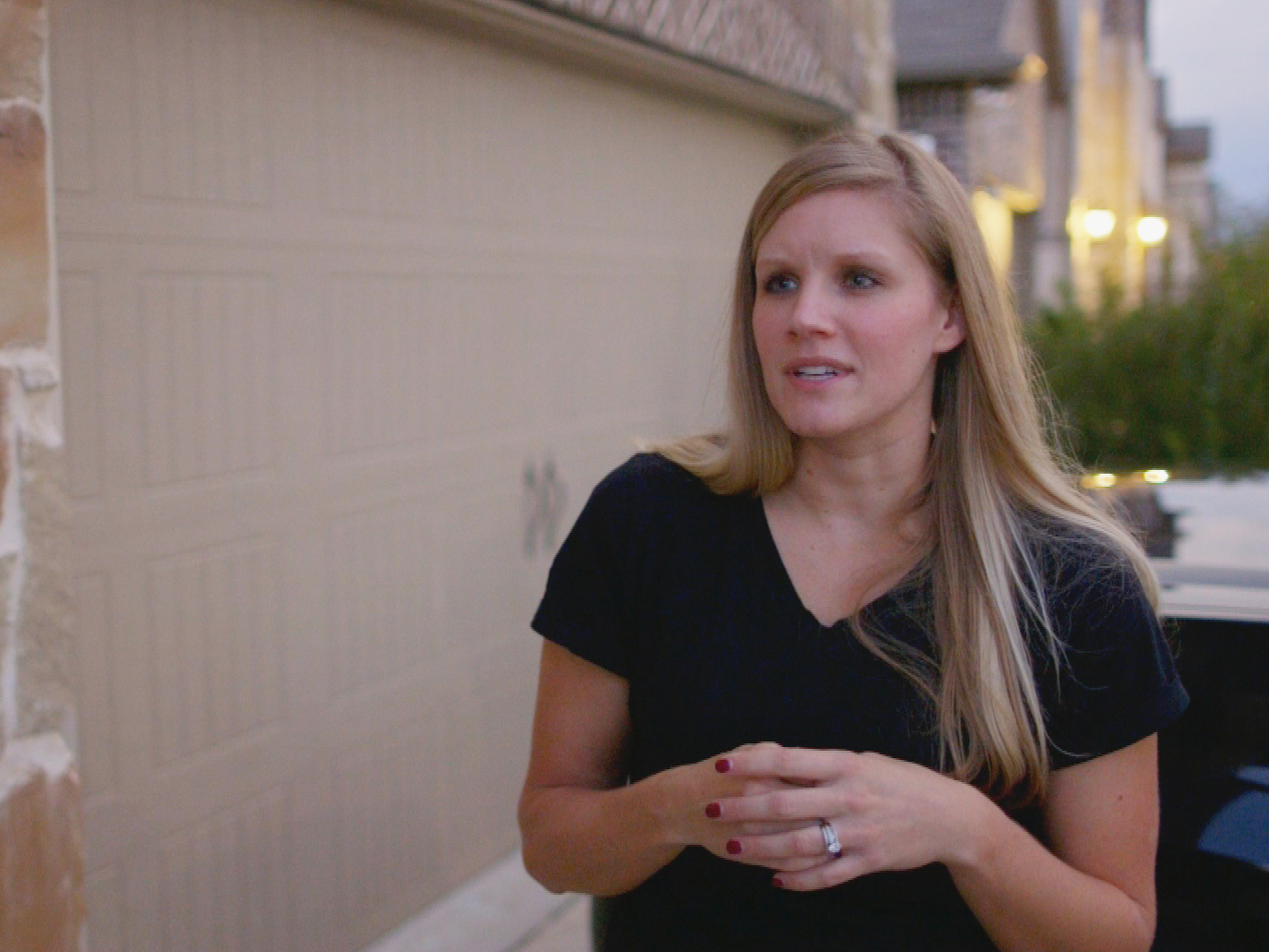 Nicole Humphrey is opposed to a new affordable housing development near the McKinney and Frisco suburbs of Dallas. She and other neighbors have said they worry about traffic and school overcrowding. (Screenshot courtesy of Frontline (PBS))