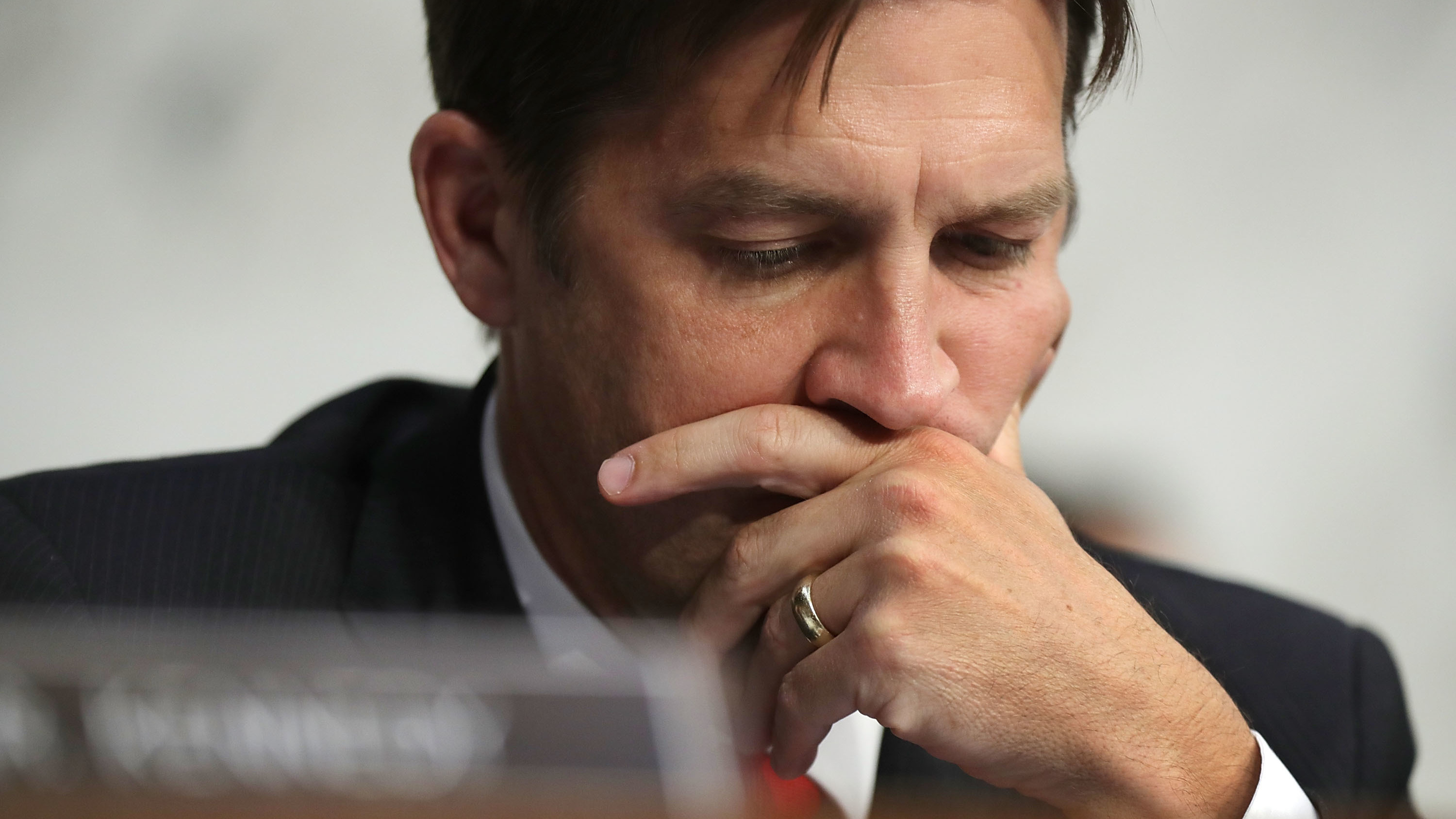 Senate Judiciary Committee member Ben Sasse, a Republican, listens to witnesses Monday during a subcommittee hearing on Russian interference. (Getty Images)