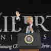 At Liberty, Trump Calls Critics 'Pathetic,' Praises Putting 'Faith Into Action'