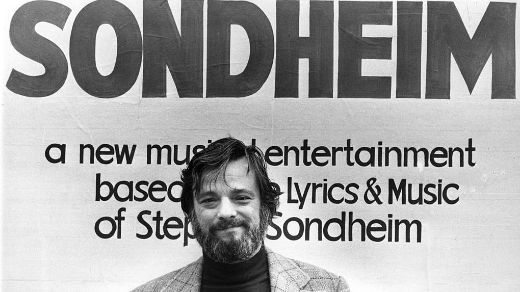 Composer and lyricist Stephen Sondheim in New York in 1976. Sondheim died on Friday at age 91. (Getty Images)