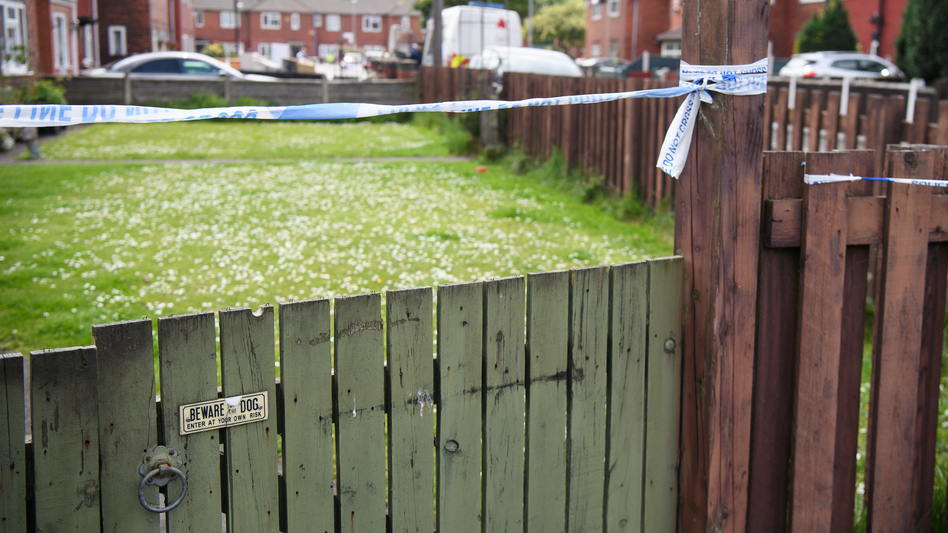 Forensic teams search the Manchester, England, neighborhood of Salman Abedi, the deceased suspect in Monday's bombing of an Ariana Grande concert. (Leon Neal/Getty Images)