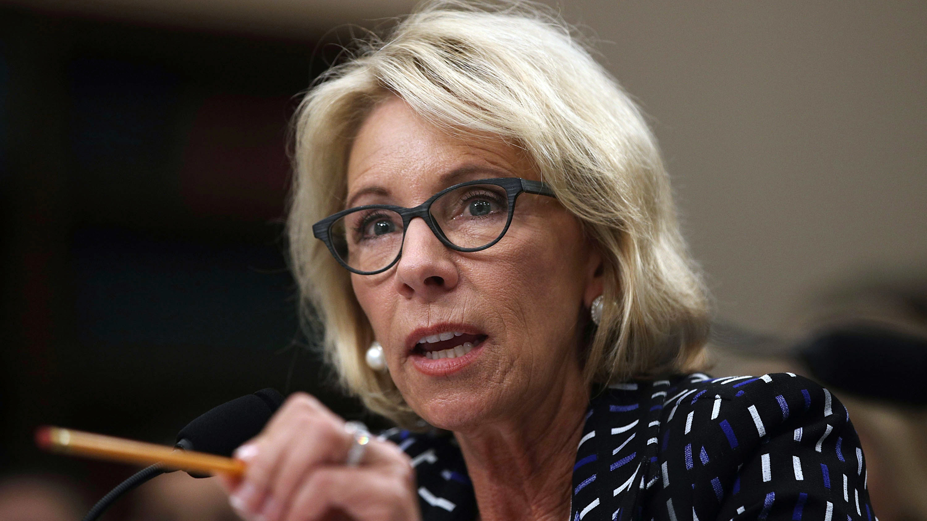 Here's What Betsy DeVos Said Wednesday On Capitol Hill