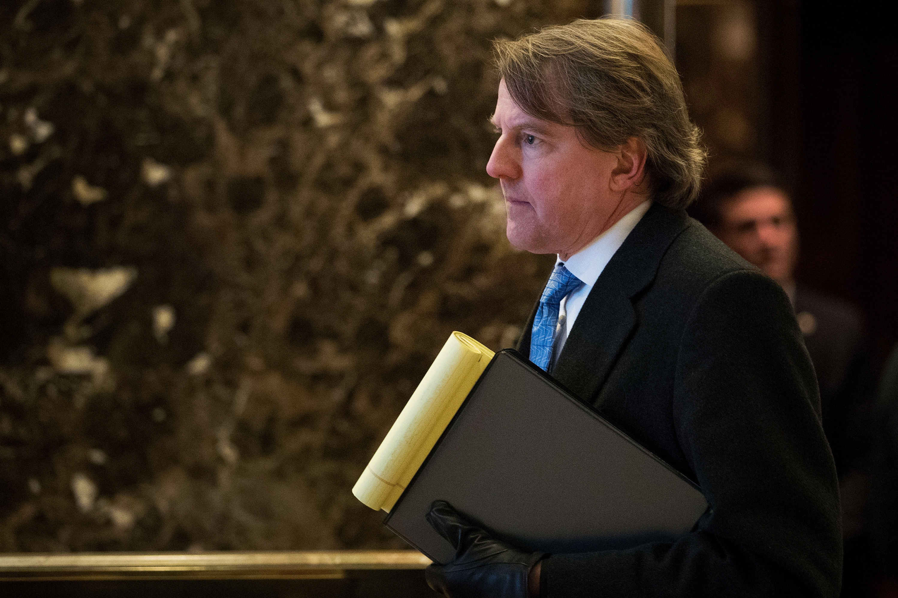 White House counsel Donald McGahn is in search of legal advice because of intensifying investigations into Russian interference in last year's presidential election and ties between Russians and the Trump campaign. (Getty Images)