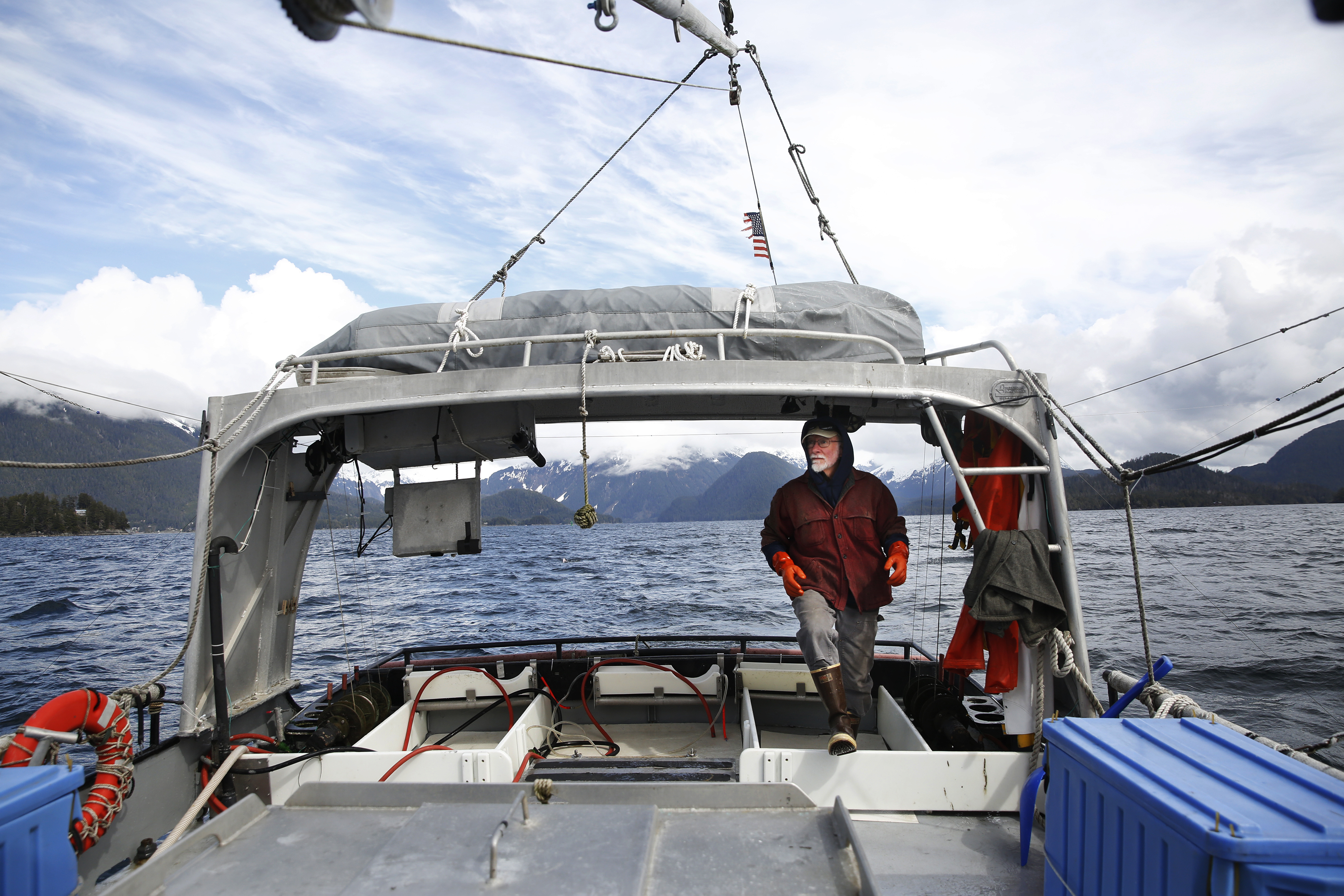 Charlie Wilber, 69, on the Alexa K, a 45-foot steel-hulled troller, &quot;heading out into the briny deep!&quot; (NPR)