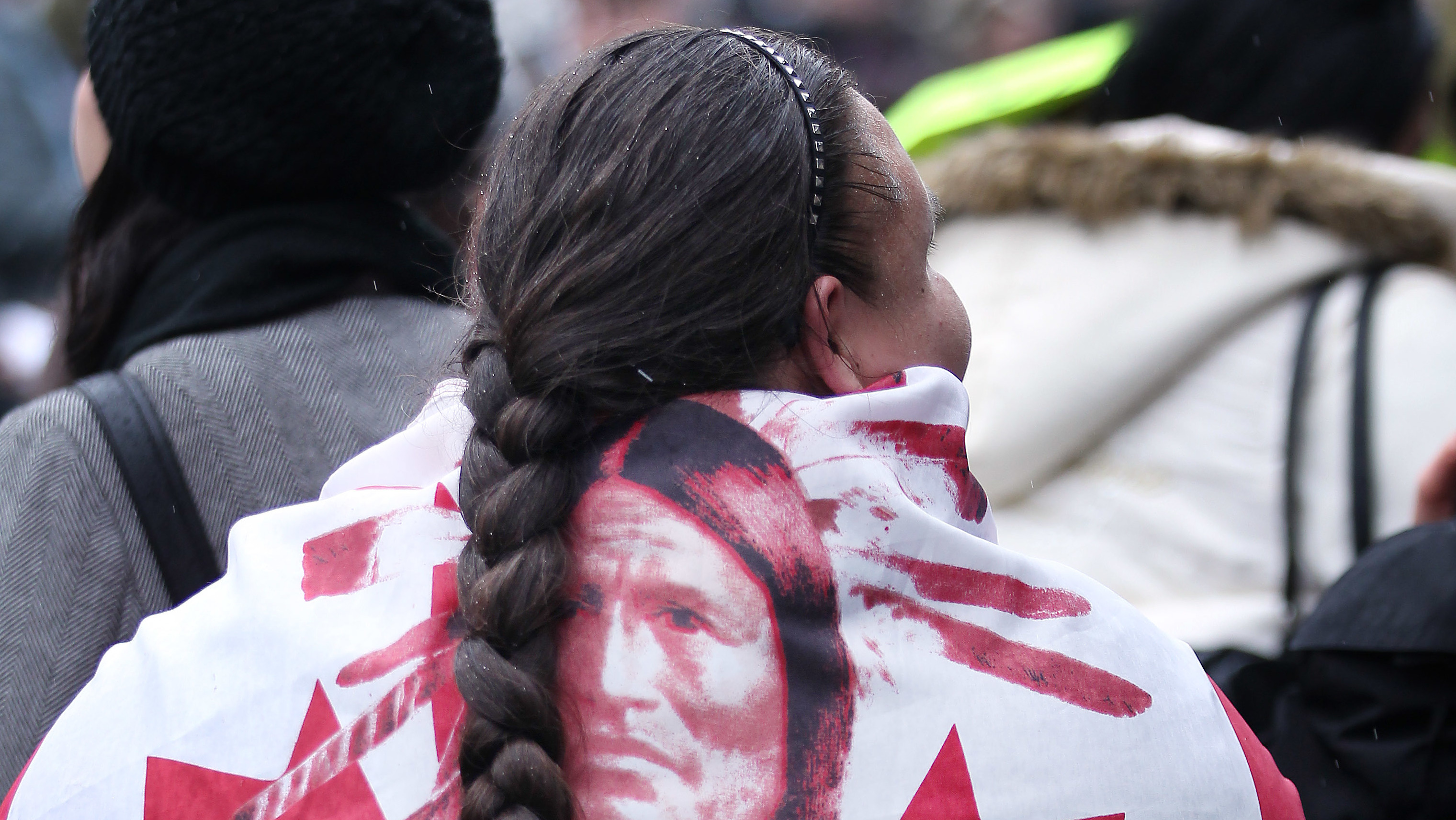 A First Nations rally participant in Toronto, Canada, December 2012. (Toronto Star via Getty Images)