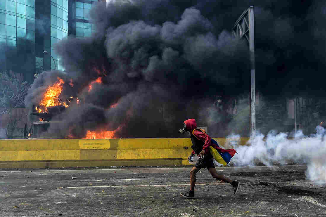 As Venezuela Enters 3rd Month Of Protests, Anti-Maduro Ire Finds New Target