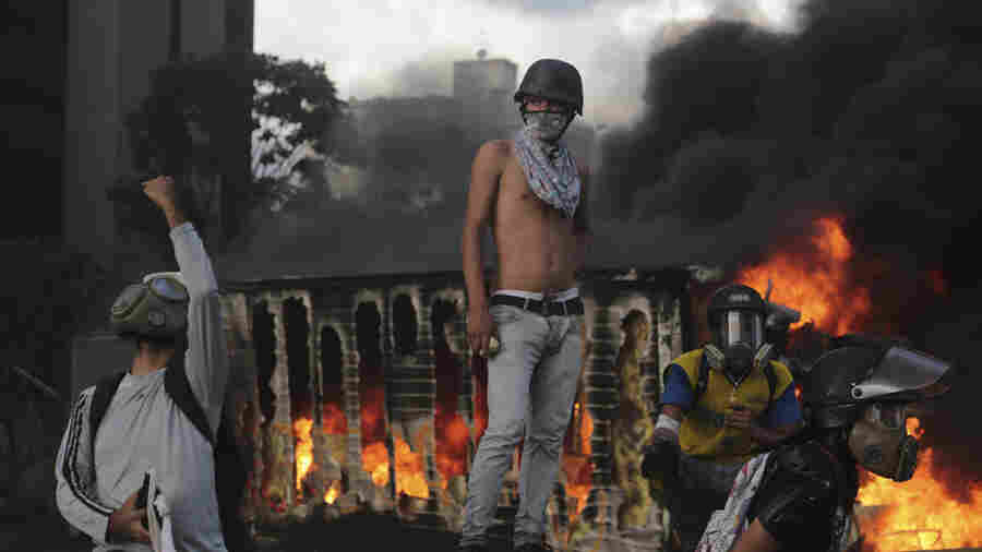 As Venezuela Enters 3rd Month Of Protests, Anti-Maduro Ire Finds New Target