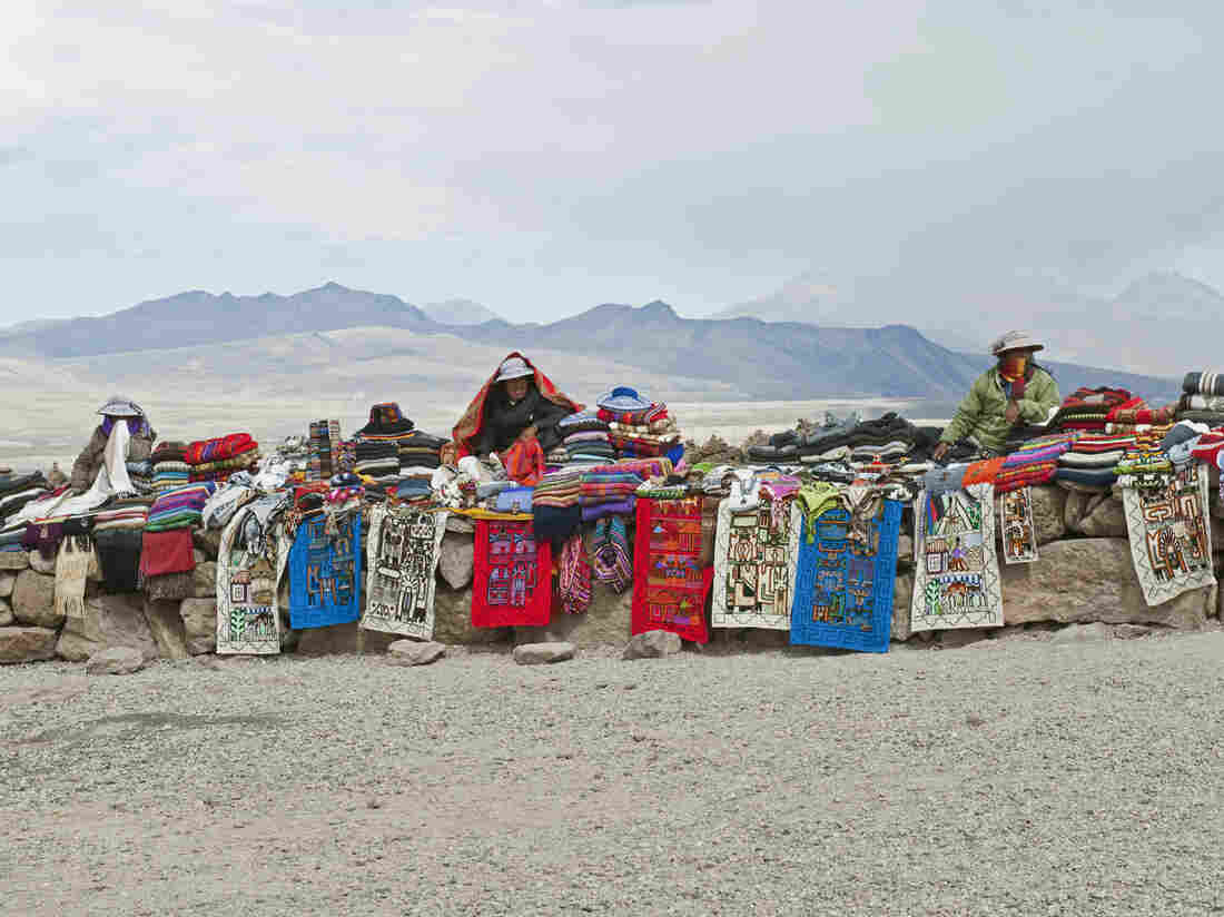 Souvenir sellers in Peru. Hernando de Soto found that many street vendors wanted to be in a more formal marketplace--but the bureaucratic barriers to entry were nearly insurmountable.