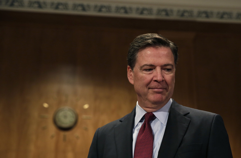 Former FBI Director James Comey is testifying on Thursday before the Senate Intelligence Committee. His opening statement was released on Wednesday. (Yuri Gripas/AFP/Getty Images)