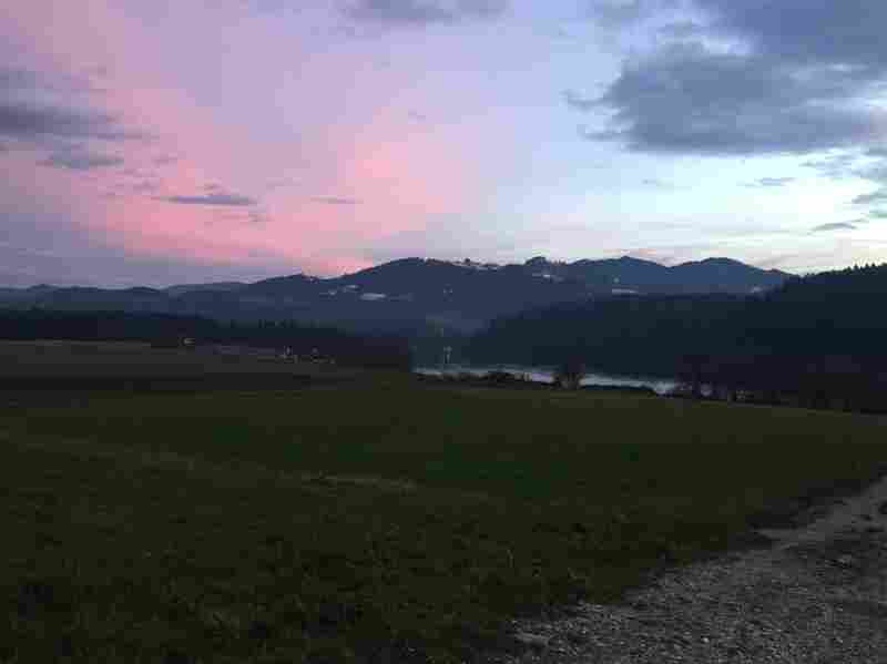 Sunset in Gortina, Slovenia captured by Max during his two years of randomized living.