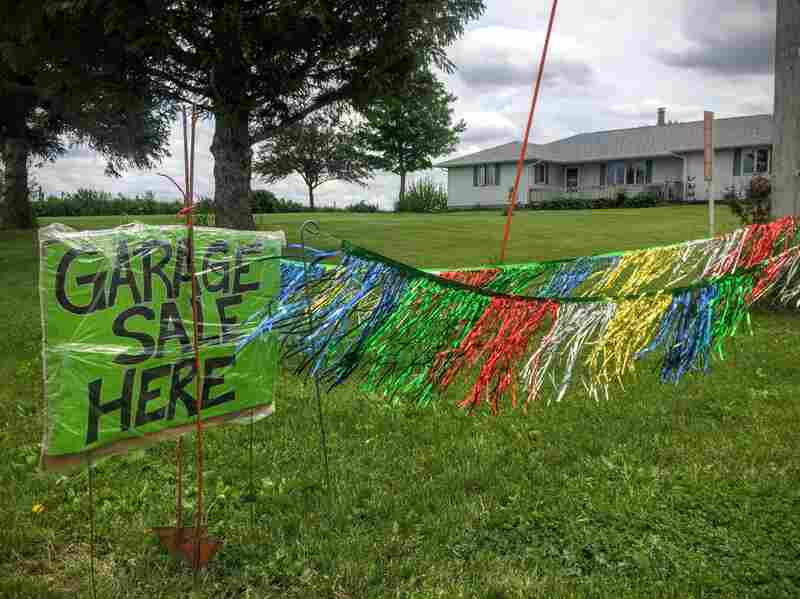 A garage sale in Max's home state of Iowa that the algorithm found for him to check out.