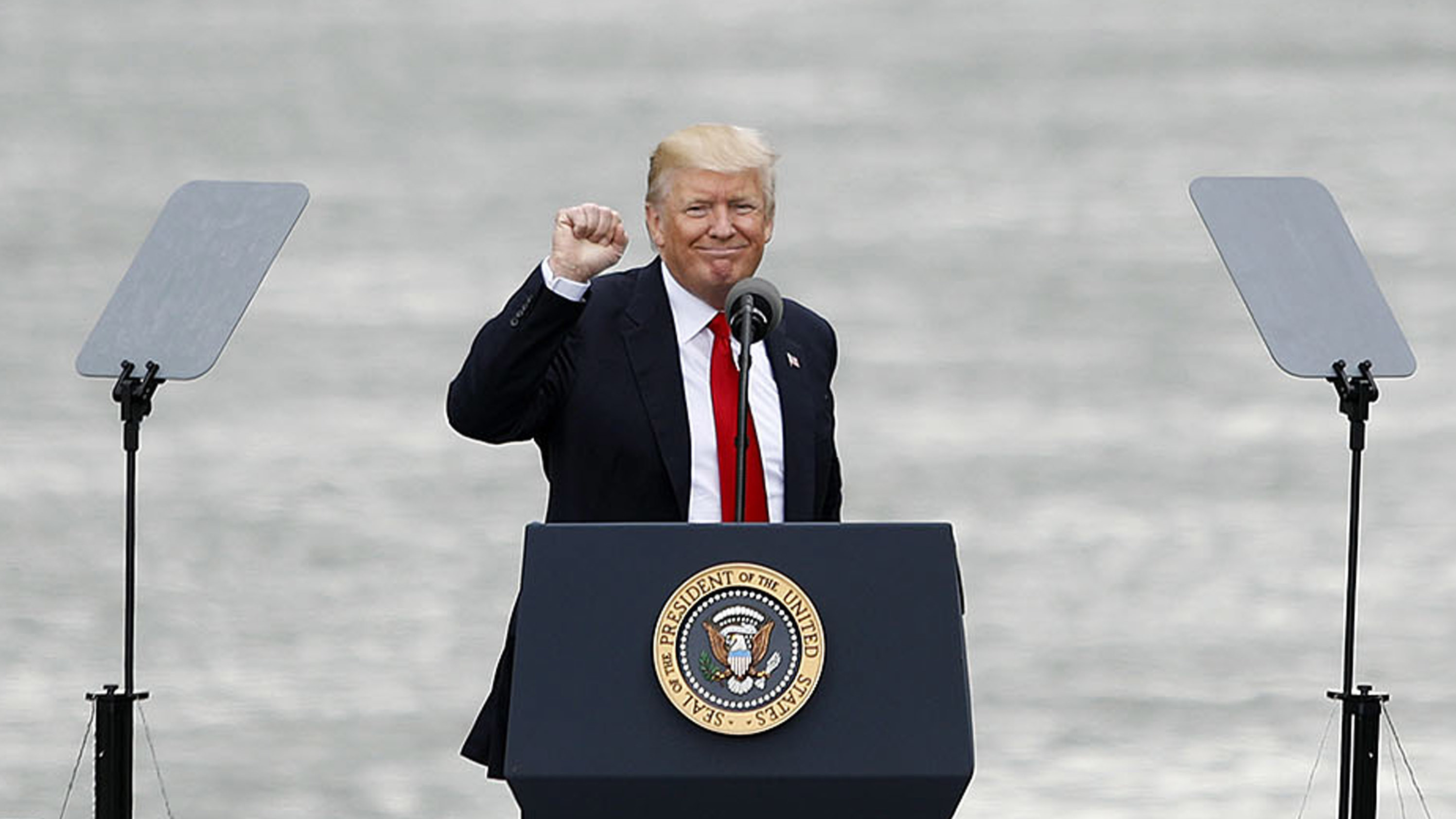 President Trump delivers a speech Wednesday in Cincinnati on transportation and infrastructure projects. But his plan still leaves a lot to be desired. (Getty Images)