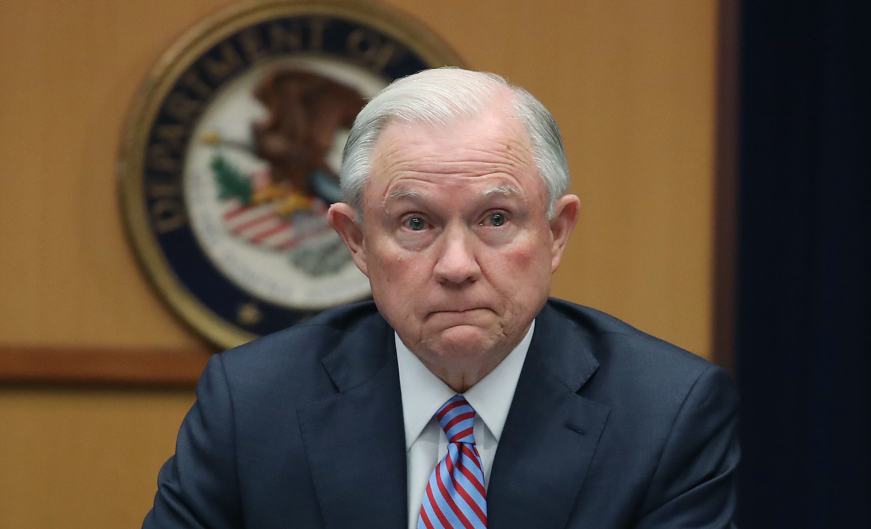 Attorney General Jeff Sessions is testifying before the Senate Intelligence Committee on Tuesday afternoon. (Getty Images)