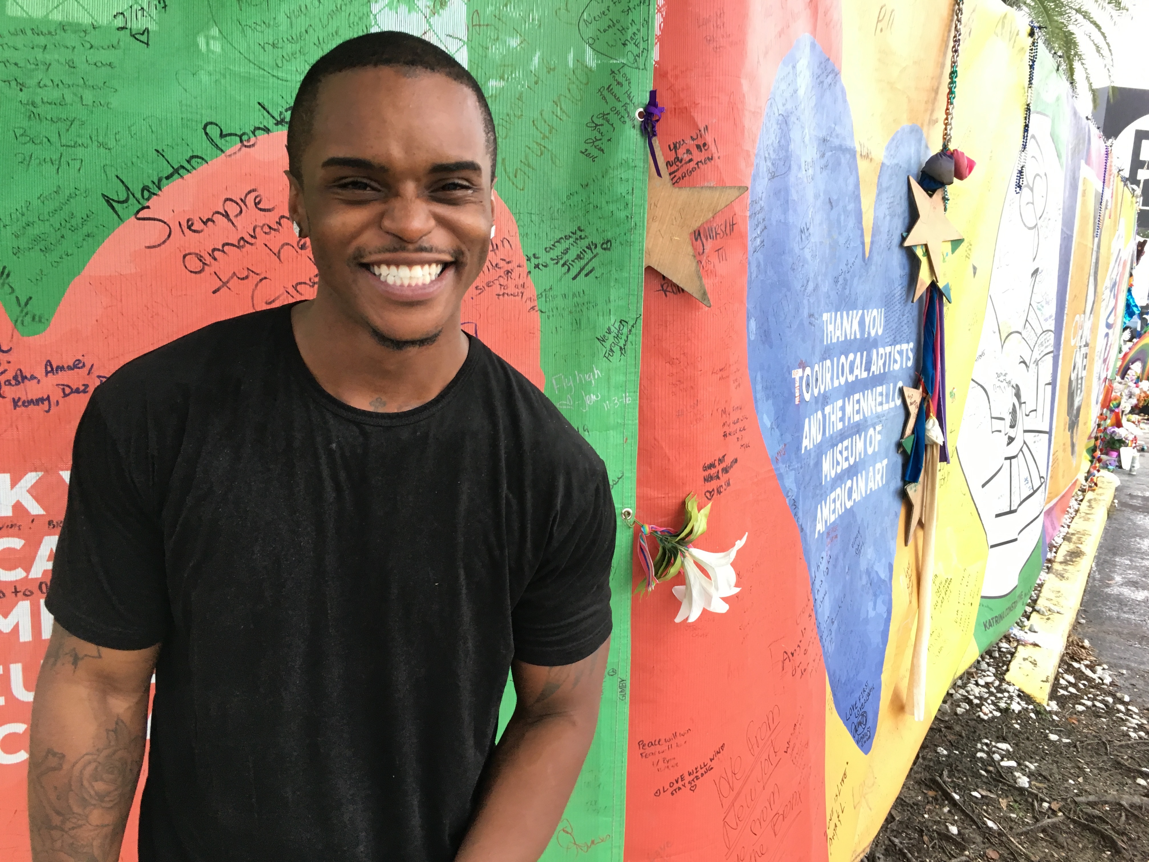 Answai Bennett was shot at Pulse that night. His best friend died in the shooting. (NPR)