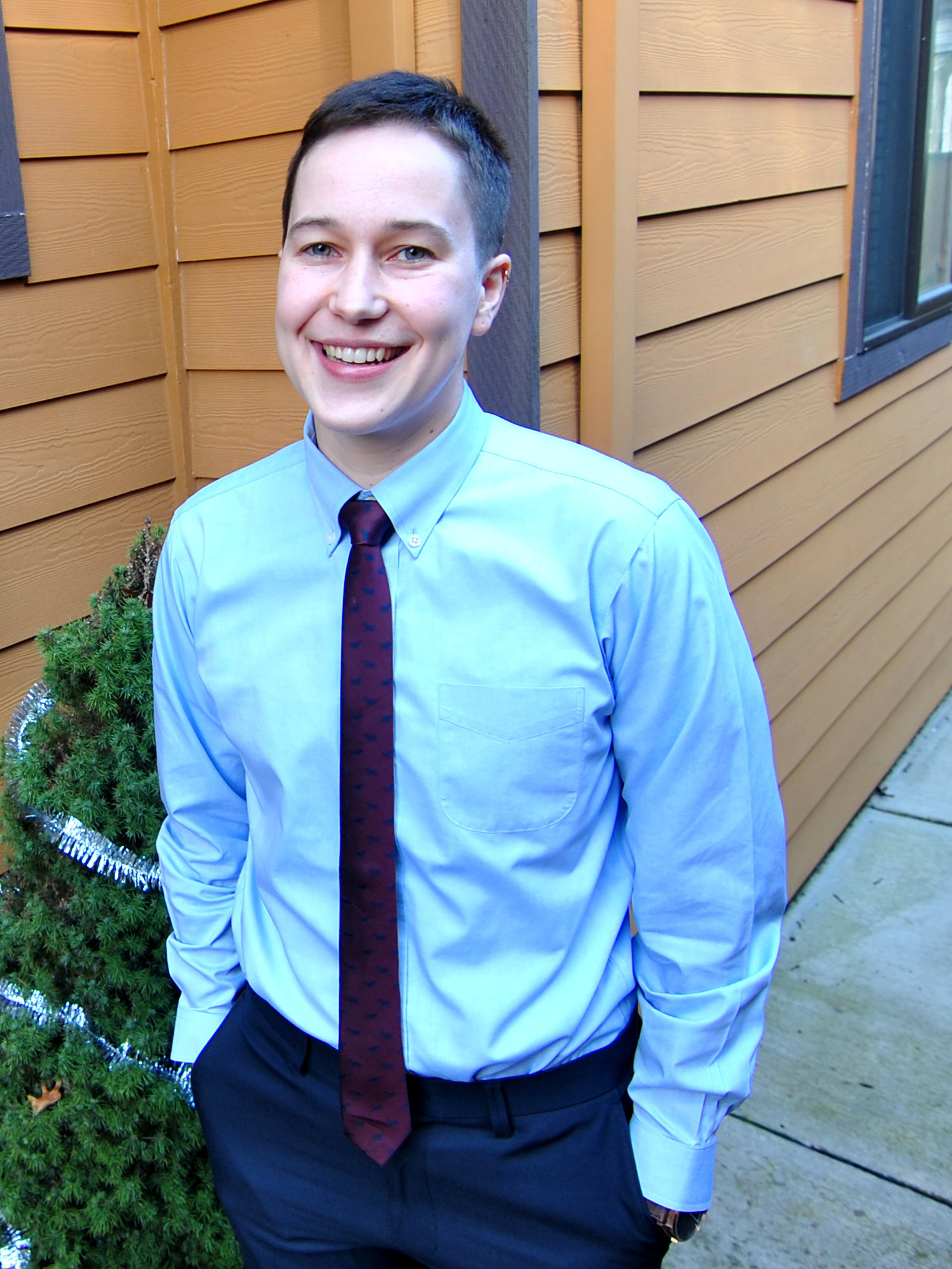 J. Gibbons, who identifies as non-binary, plans to apply for a new Oregon identity card from the DMV.