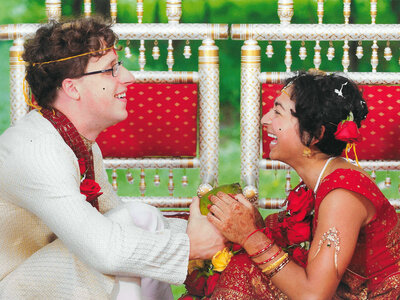 Ericl and Sonia on their wedding day in 2009.
(Zamana Photography/Courtesy of Sonia Vallabh)