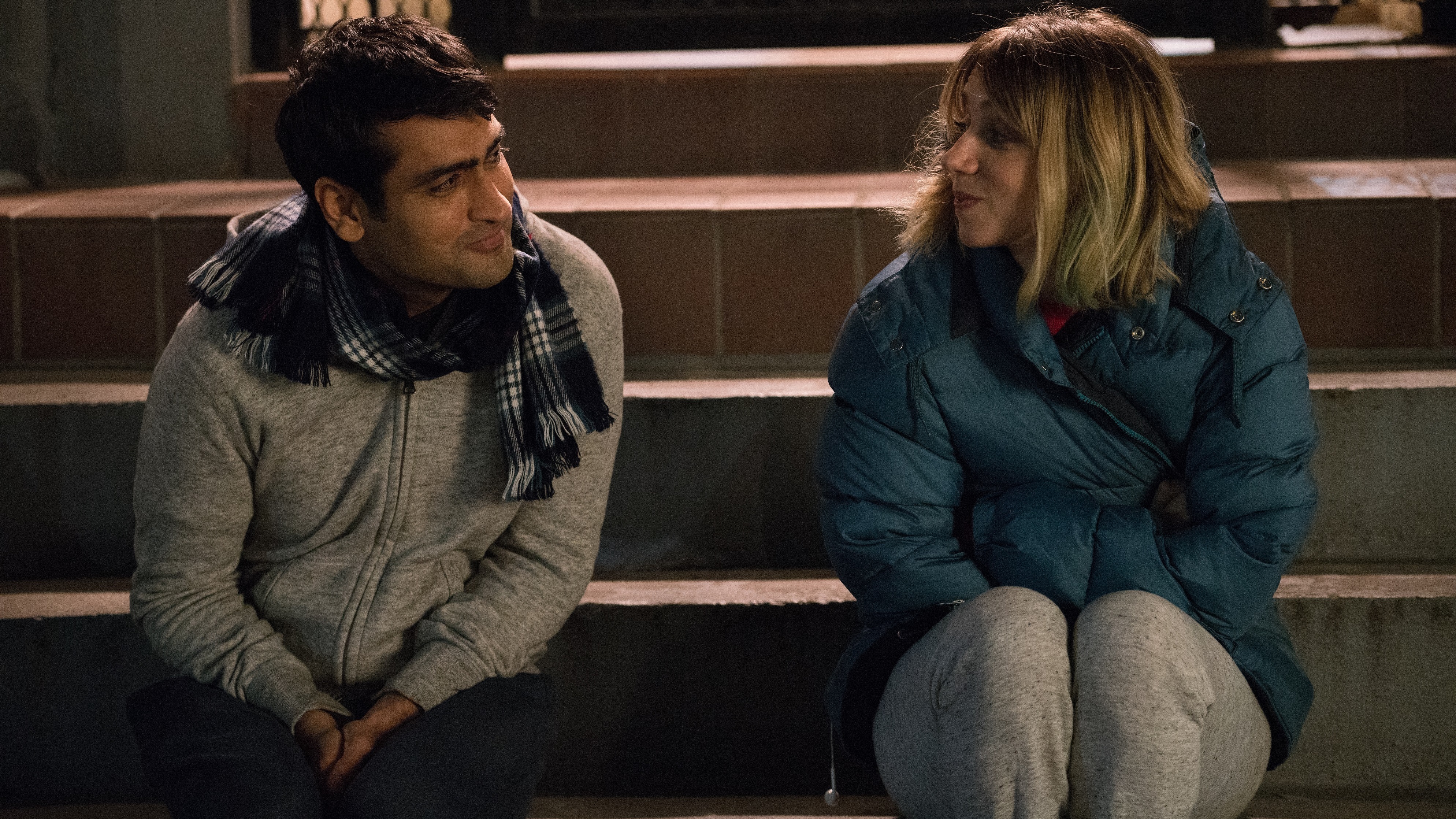 Kumail (Kumail Nanjiani) and Emily (Zoe Kazan) in <em>The Big Sick.</em> (Lionsgate)