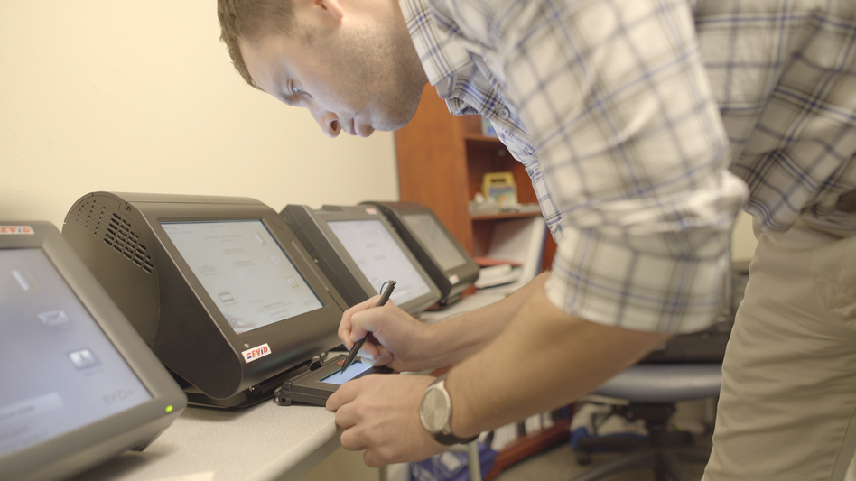 VR Systems provides voter registration software and hardware to elections offices in eight states. (Courtesy of VR Systems)