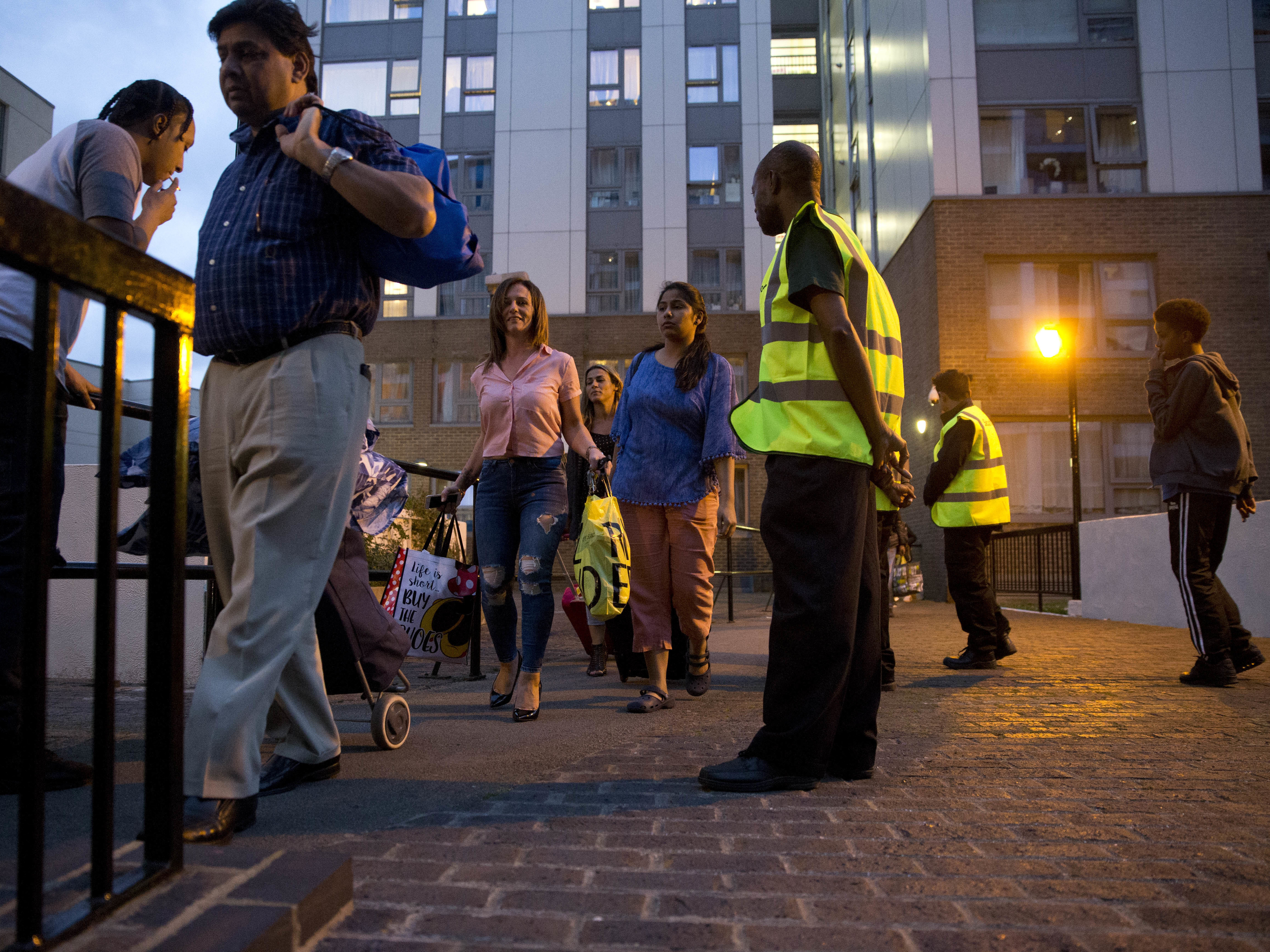 Londoners in temporary housing after fire safety evacuations