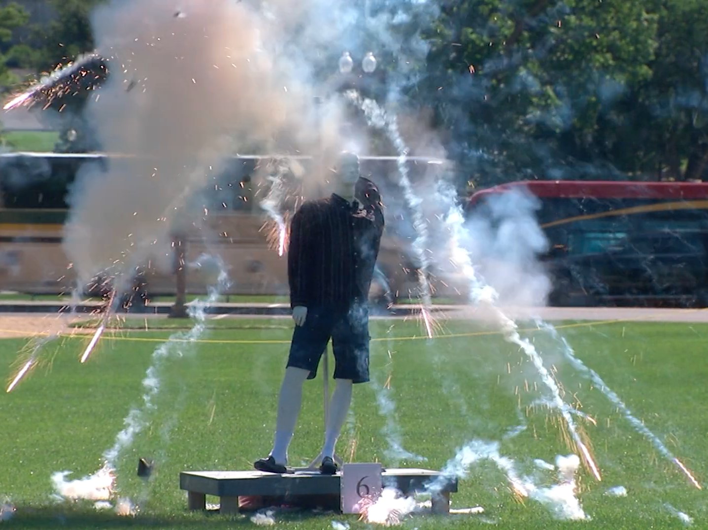 Government Blows Up Mannequins In Annual Plea For Fireworks Safety