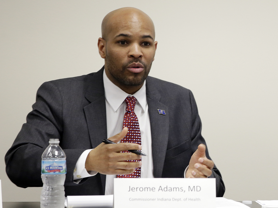 Indiana State Health Commissioner Dr. Jerome Adams is President Trump's nominee for U.S. Surgeon General. (Darron Cummings/AP)