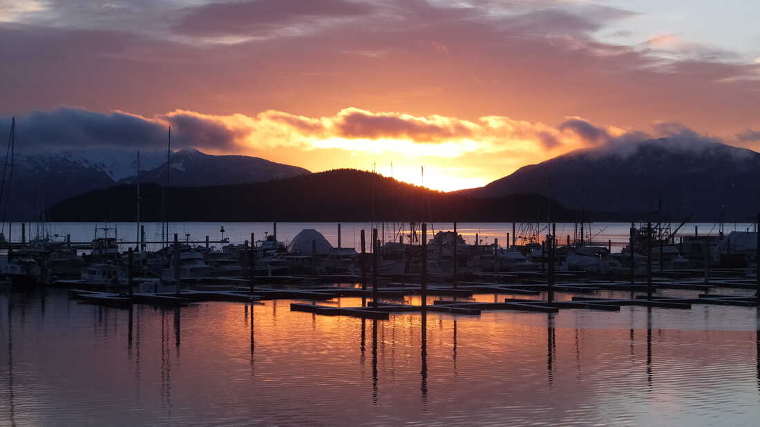The view from Auke Bay, Alaska. One commentator says political life in Alaska takes a back seat during the height of summer. "Once the fish start running ... all the air goes out of it and people stop paying attention," said Charles Wohlforth.